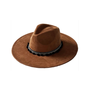 Fedora Hats for Women Big Wide Brim Suede