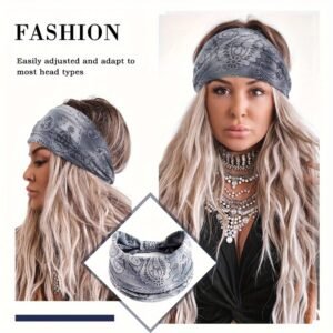 4pcs Bohemian Paisley Pattern Women’s Headbands - Non-slip