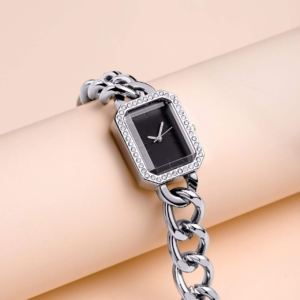 Women's Fashionable Light Luxury Square Watch - Silver