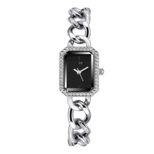 Women's Fashionable Light Luxury Square Watch - Silver